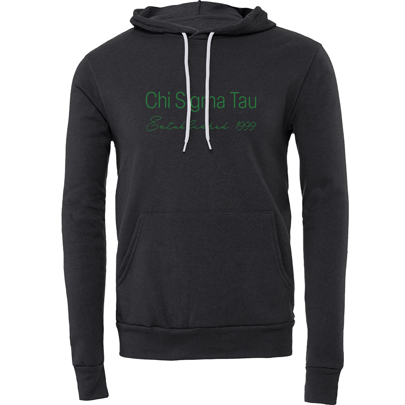 Chi Sigma Tau Embroidered Printed Name Hooded Sweatshirts