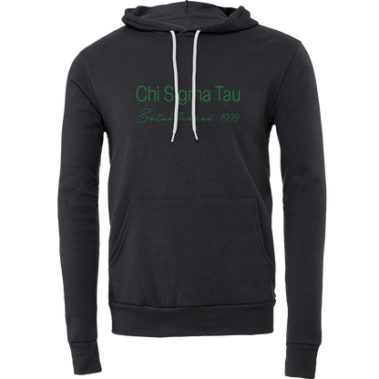 Chi Sigma Tau Embroidered Printed Name Hooded Sweatshirts