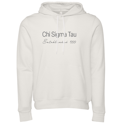 Chi Sigma Tau Embroidered Printed Name Hooded Sweatshirts