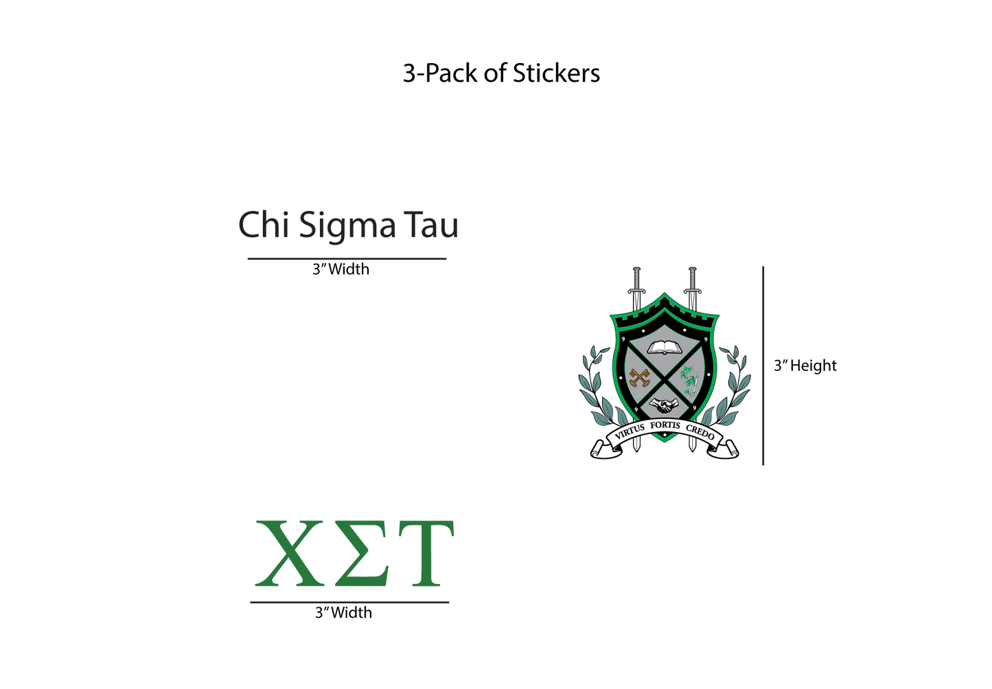 Chi Sigma Tau Stickers