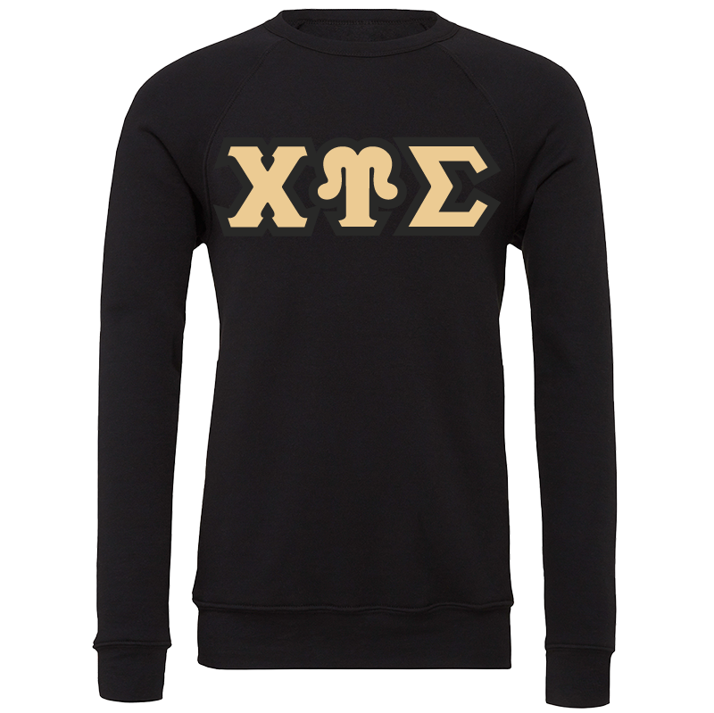 Chi Upsilon Sigma Lettered Crewneck Sweatshirts