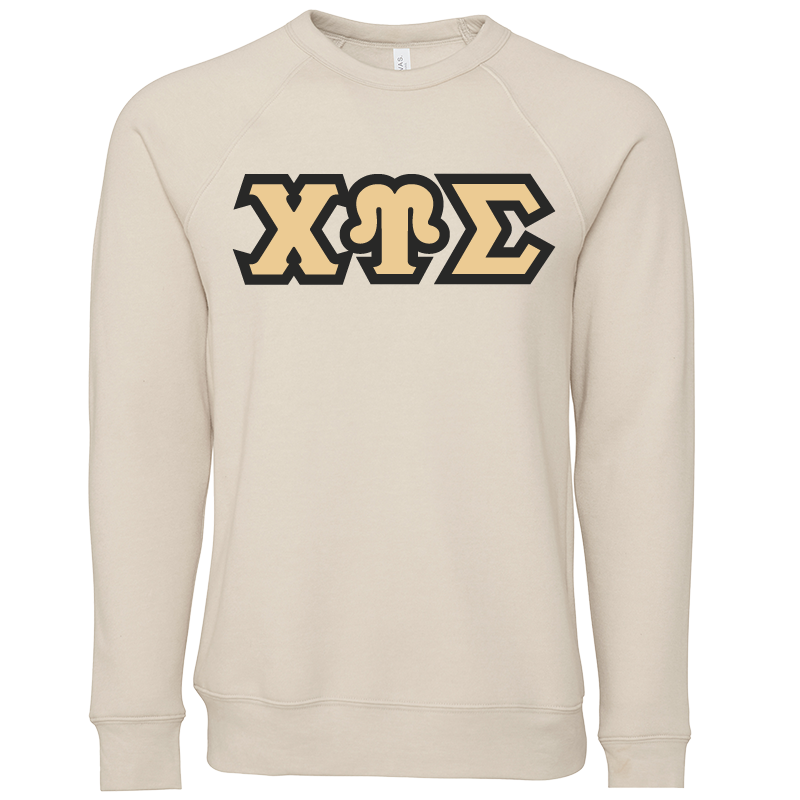 Chi Upsilon Sigma Lettered Crewneck Sweatshirts