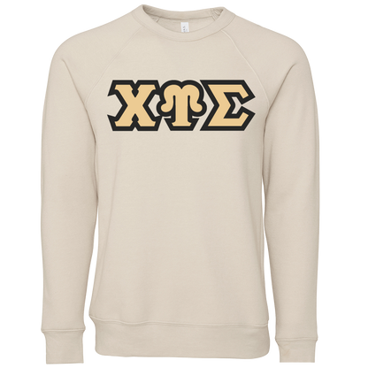 Chi Upsilon Sigma Lettered Crewneck Sweatshirts