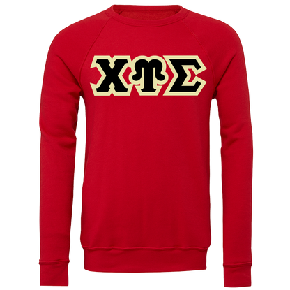 Chi Upsilon Sigma Lettered Crewneck Sweatshirts