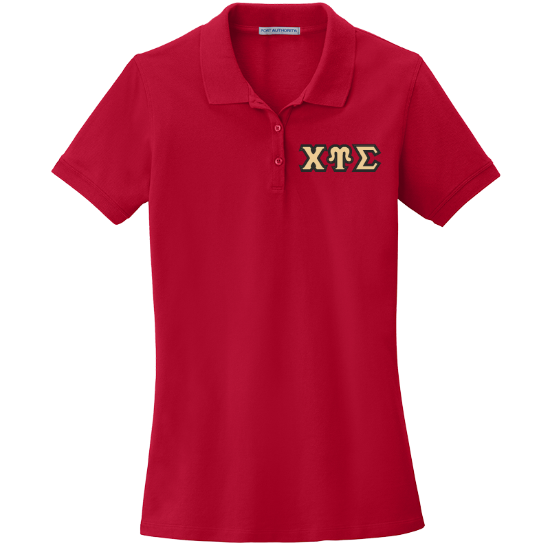 Chi Upsilon Sigma Ladies' Embroidered Polo Shirt