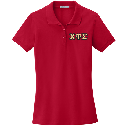 Chi Upsilon Sigma Ladies' Embroidered Polo Shirt