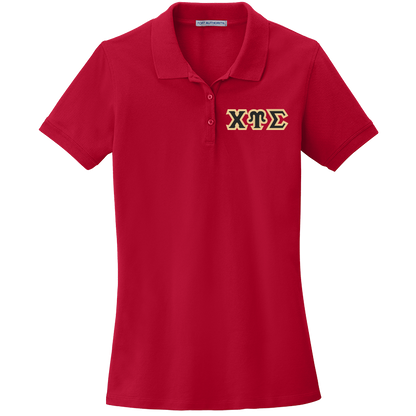 Chi Upsilon Sigma Ladies' Embroidered Polo Shirt