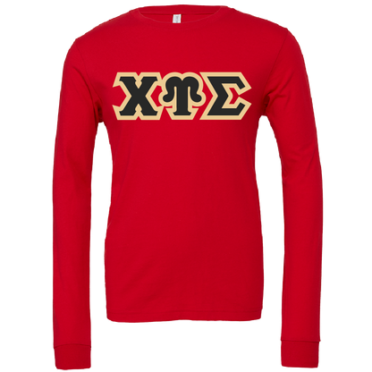 Chi Upsilon Sigma Lettered Long Sleeve T-Shirts