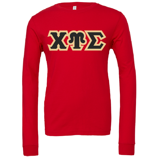 Chi Upsilon Sigma Lettered Long Sleeve T-Shirts