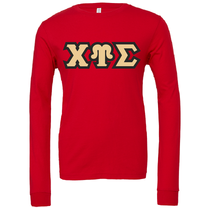 Chi Upsilon Sigma Lettered Long Sleeve T-Shirts