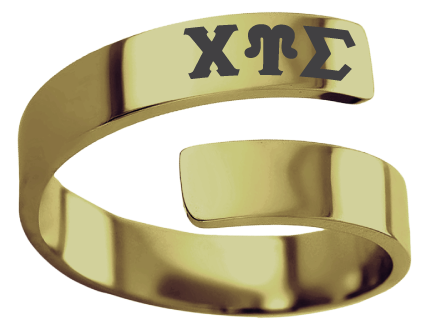 Chi Upsilon Sigma Lettered Rings