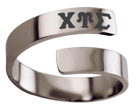 Chi Upsilon Sigma Lettered Rings