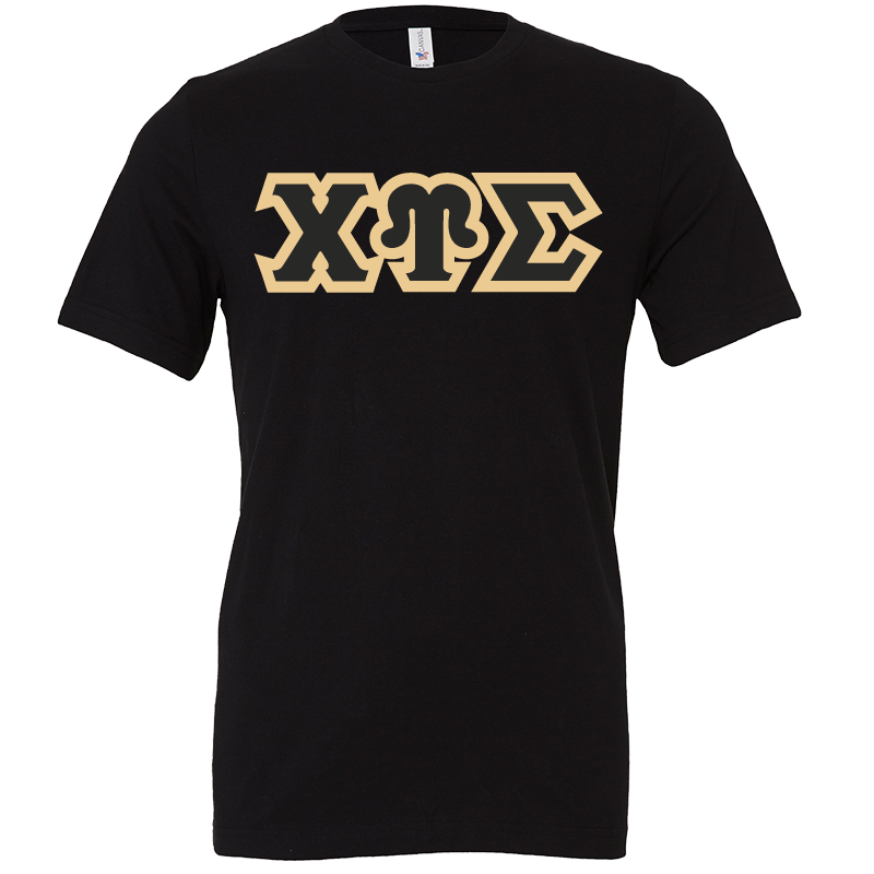 Chi Upsilon Sigma Lettered Short Sleeve T-Shirts