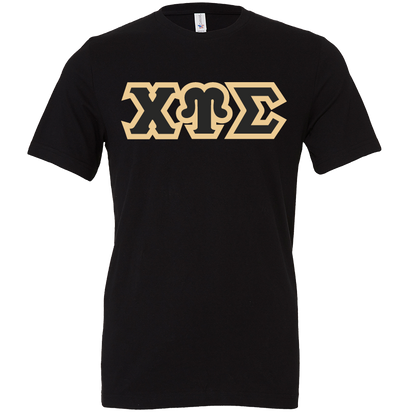 Chi Upsilon Sigma Lettered Short Sleeve T-Shirts