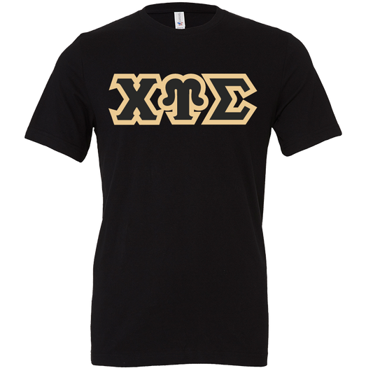 Chi Upsilon Sigma Lettered Short Sleeve T-Shirts