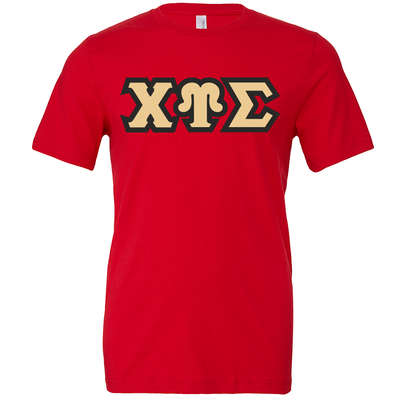 Chi Upsilon Sigma Lettered Short Sleeve T-Shirts