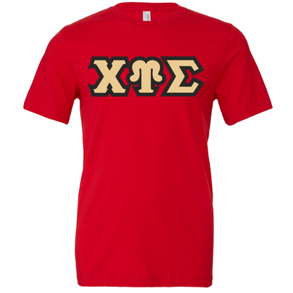 Chi Upsilon Sigma Lettered Short Sleeve T-Shirts