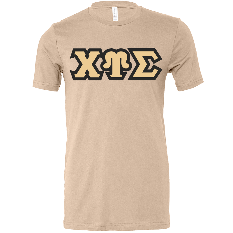 Chi Upsilon Sigma Lettered Short Sleeve T-Shirts