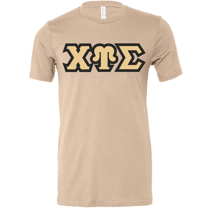 Chi Upsilon Sigma Lettered Short Sleeve T-Shirts