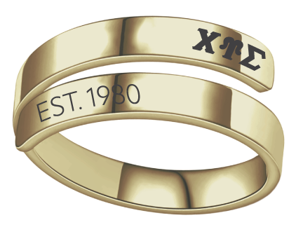 Chi Upsilon Sigma Year and Letters Rings