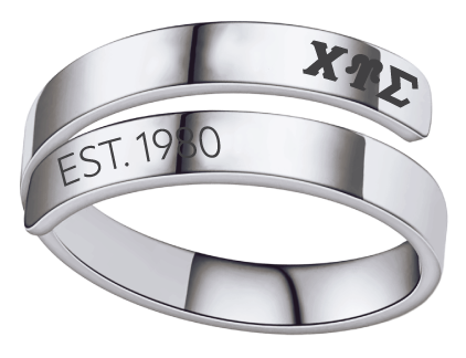 Chi Upsilon Sigma Year and Letters Rings