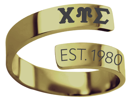 Chi Upsilon Sigma Year and Letters Rings