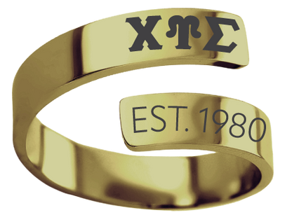 Chi Upsilon Sigma Year and Letters Rings