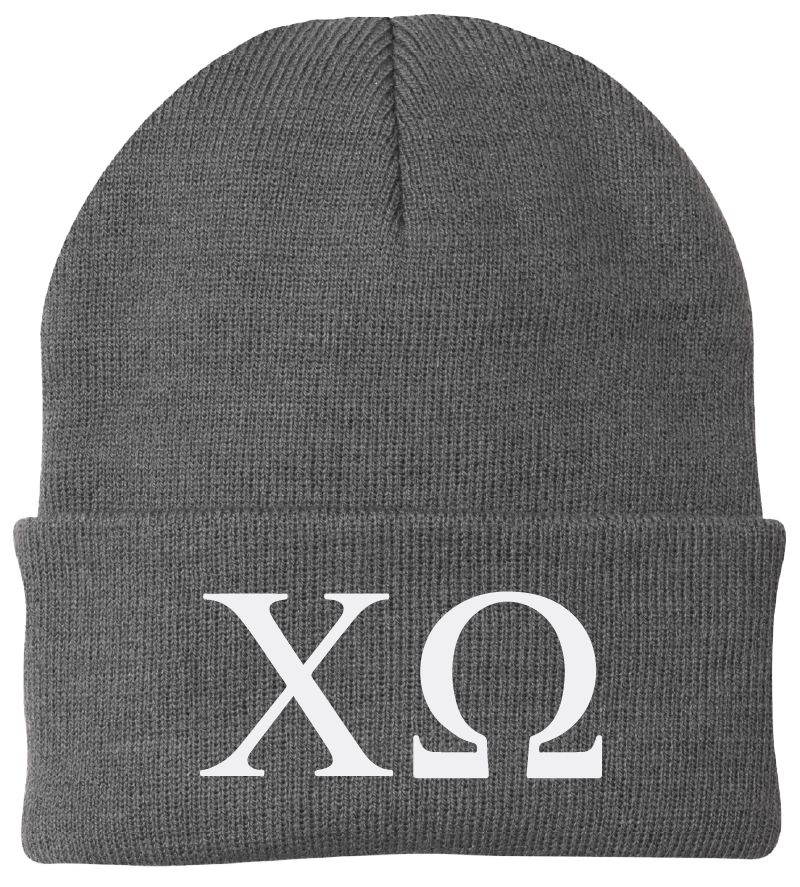 Chi Omega Lettered Beanies