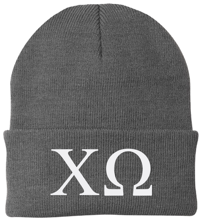 Chi Omega Lettered Beanies