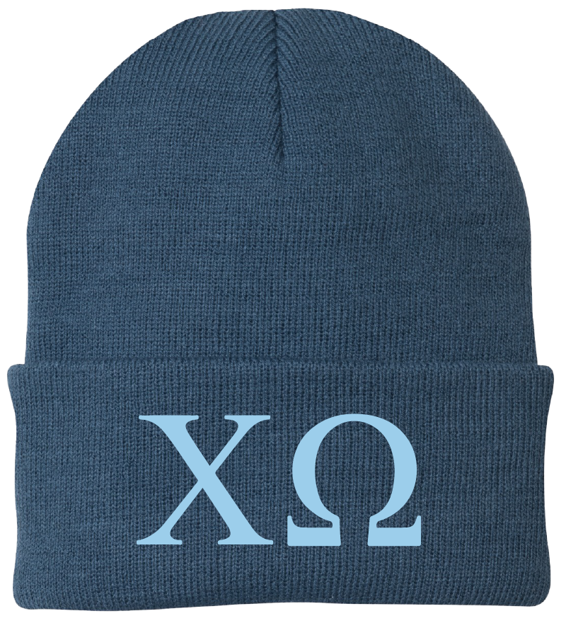 Chi Omega Lettered Beanies