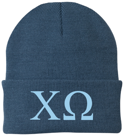 Chi Omega Lettered Beanies