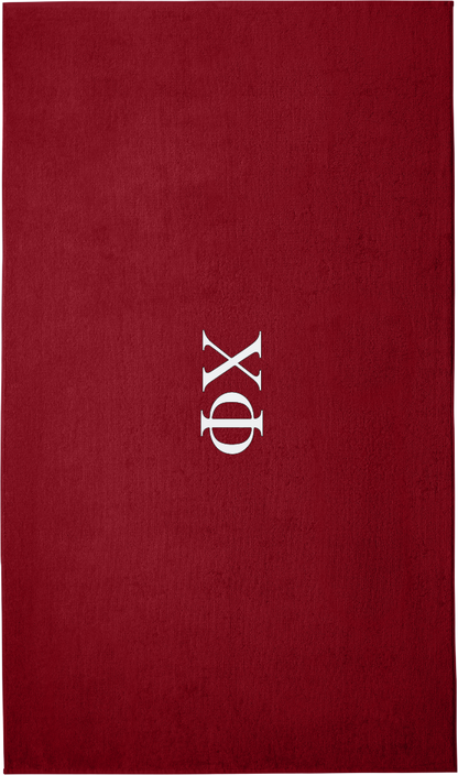 Chi Phi Lettered Beach Towels