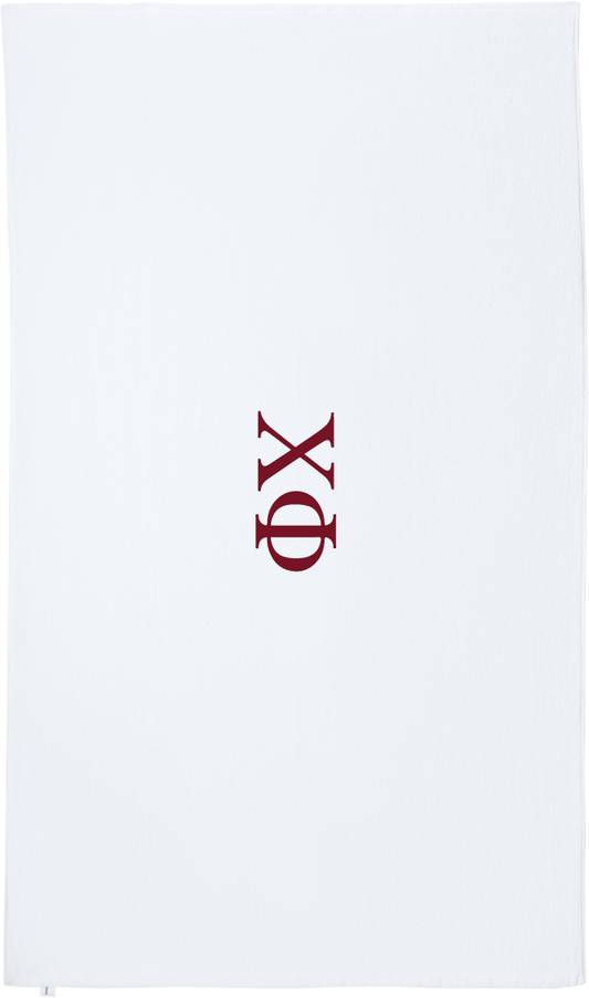 Chi Phi Lettered Beach Towels