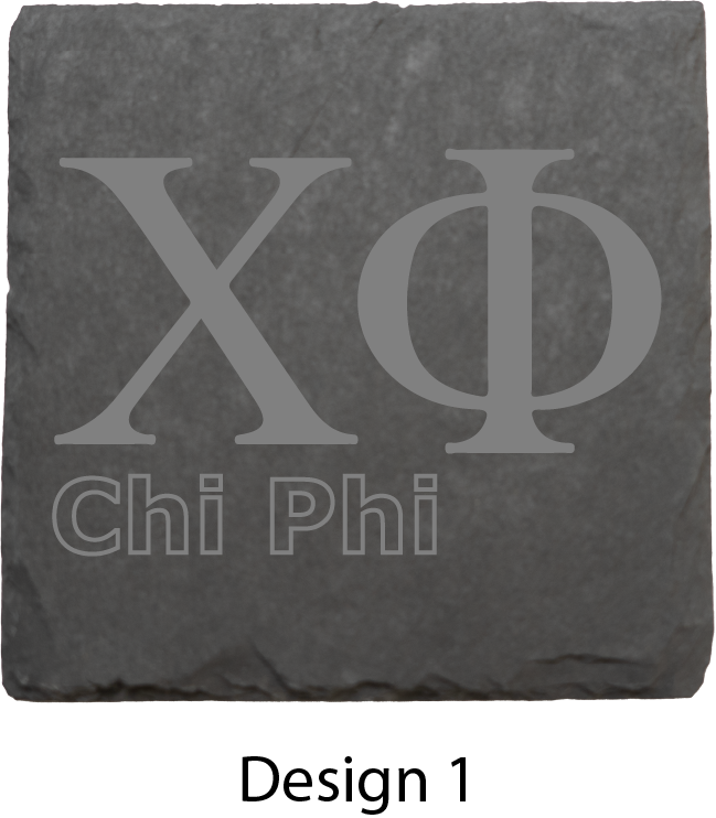 Chi Phi Stone Coasters - 4-Pack