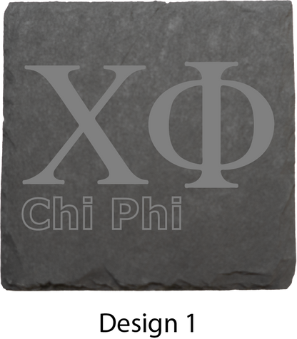 Chi Phi Stone Coasters - 4-Pack