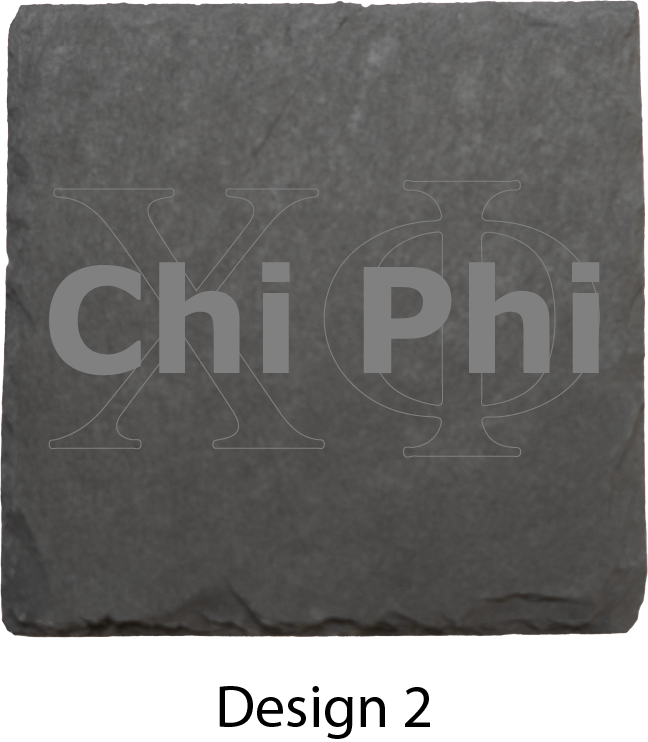 Chi Phi Stone Coasters - 4-Pack