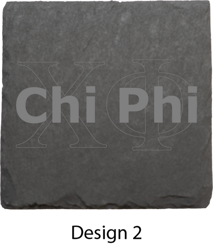 Chi Phi Stone Coasters - 4-Pack