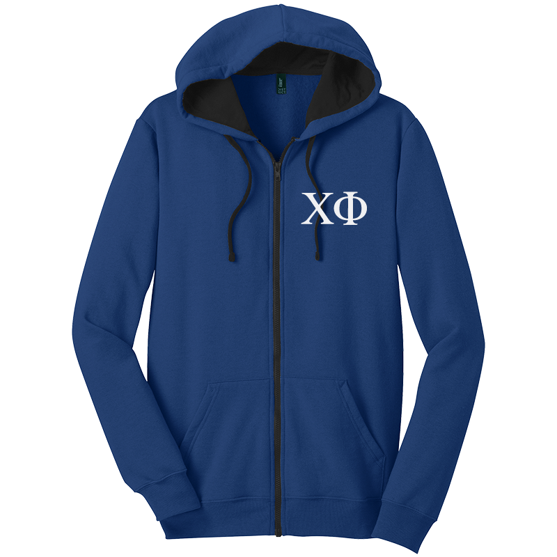 Chi Phi Zip-Up Hooded Sweatshirts