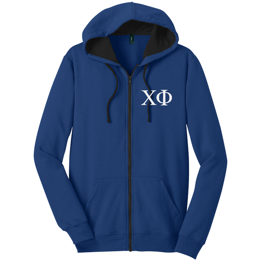 Chi Phi Zip-Up Hooded Sweatshirts