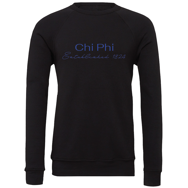 Chi Phi Embroidered Printed Name Crewneck Sweatshirts