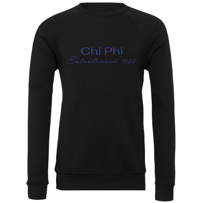 Chi Phi Embroidered Printed Name Crewneck Sweatshirts