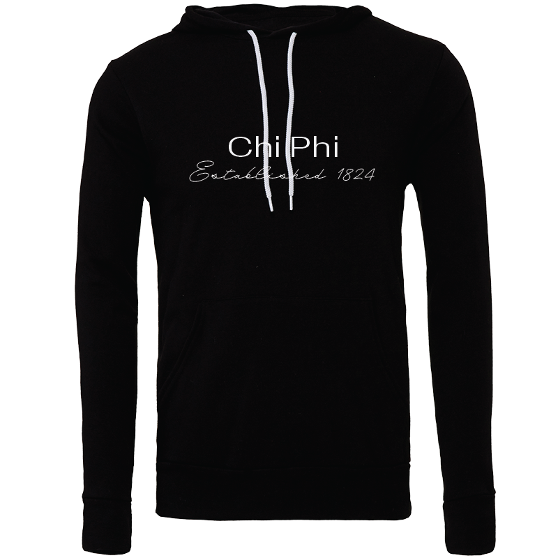 Chi Phi Embroidered Printed Name Hooded Sweatshirts