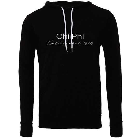 Chi Phi Embroidered Printed Name Hooded Sweatshirts