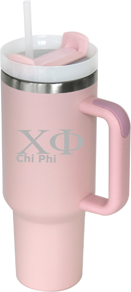 Chi Phi Lettered 40oz Tumblers