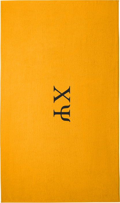 Chi Psi Lettered Beach Towels