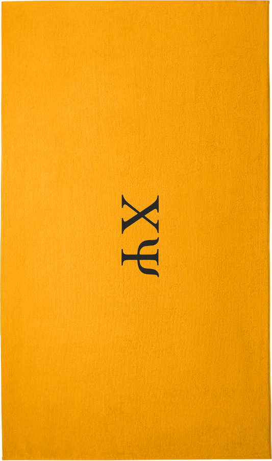 Chi Psi Lettered Beach Towels