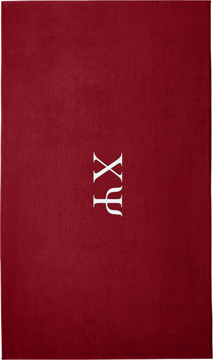 Chi Psi Lettered Beach Towels