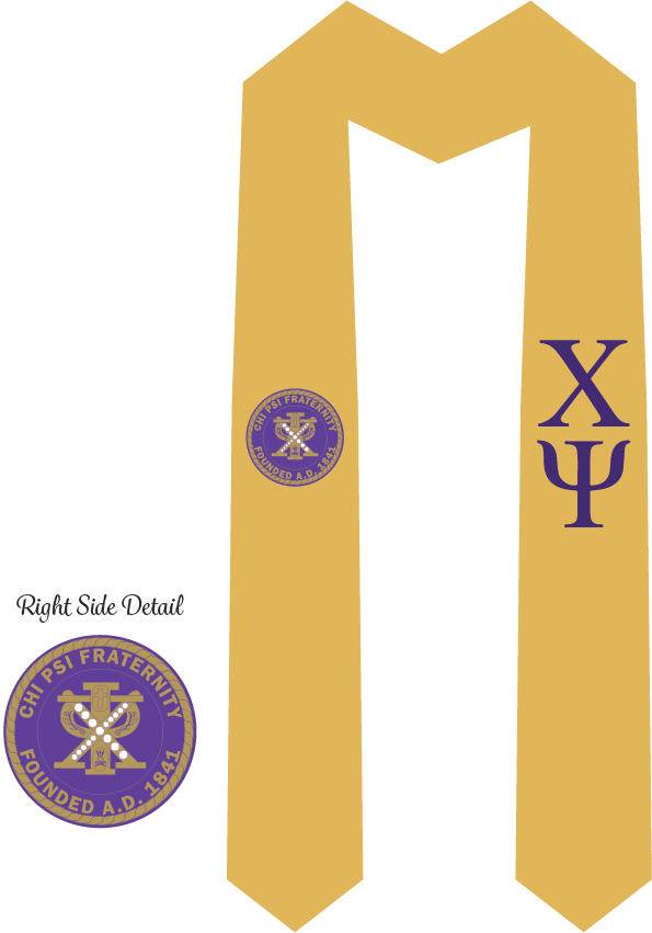 Chi Psi Graduation Stoles