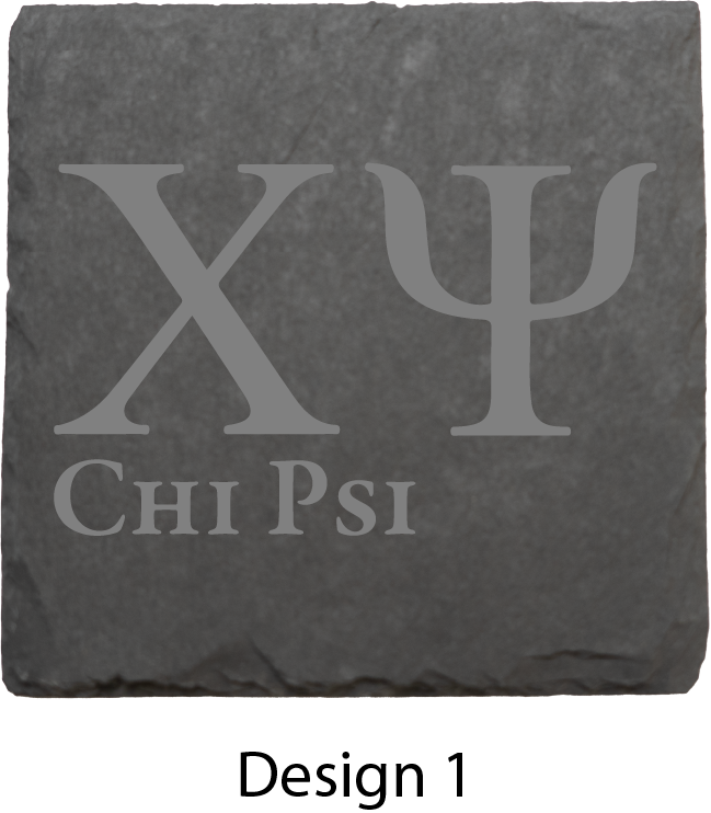 Chi Psi Stone Coasters - 4-Pack