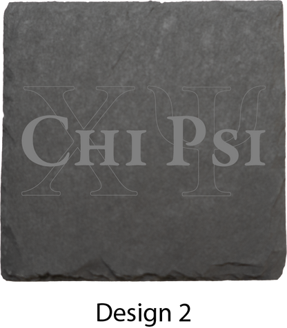 Chi Psi Stone Coasters - 4-Pack